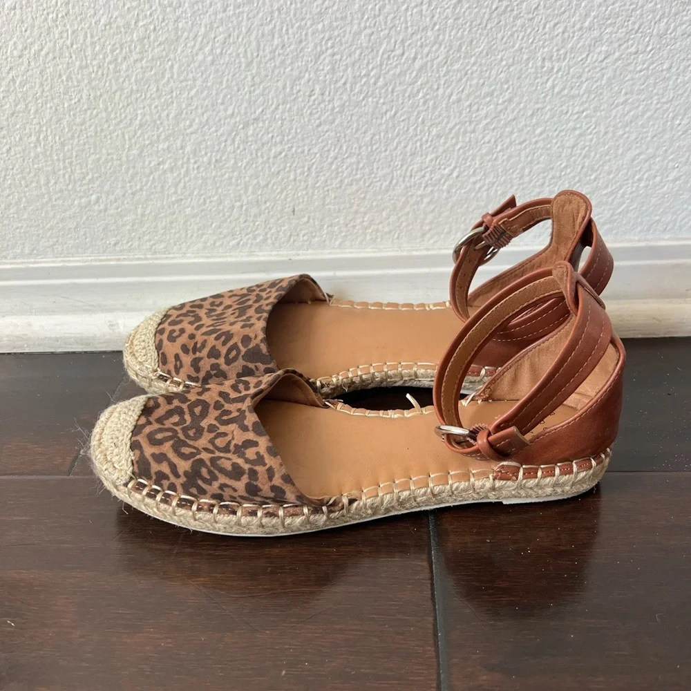 A New Day Women's Leopard Print Espadrille Flats